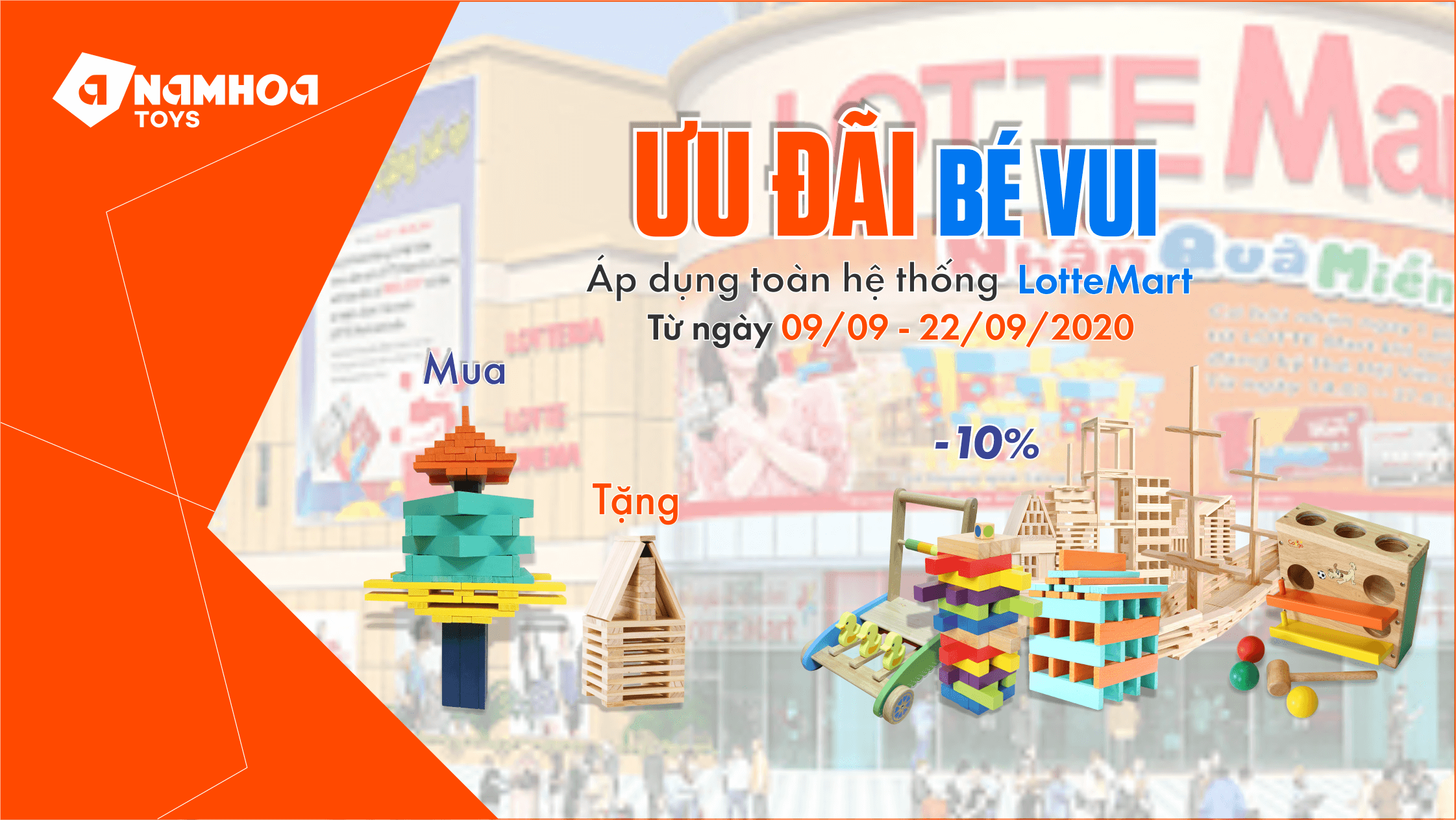 ƯU ĐÃI BÉ VUI - ĐỒ CHƠI GỖ SALE OFF 10%