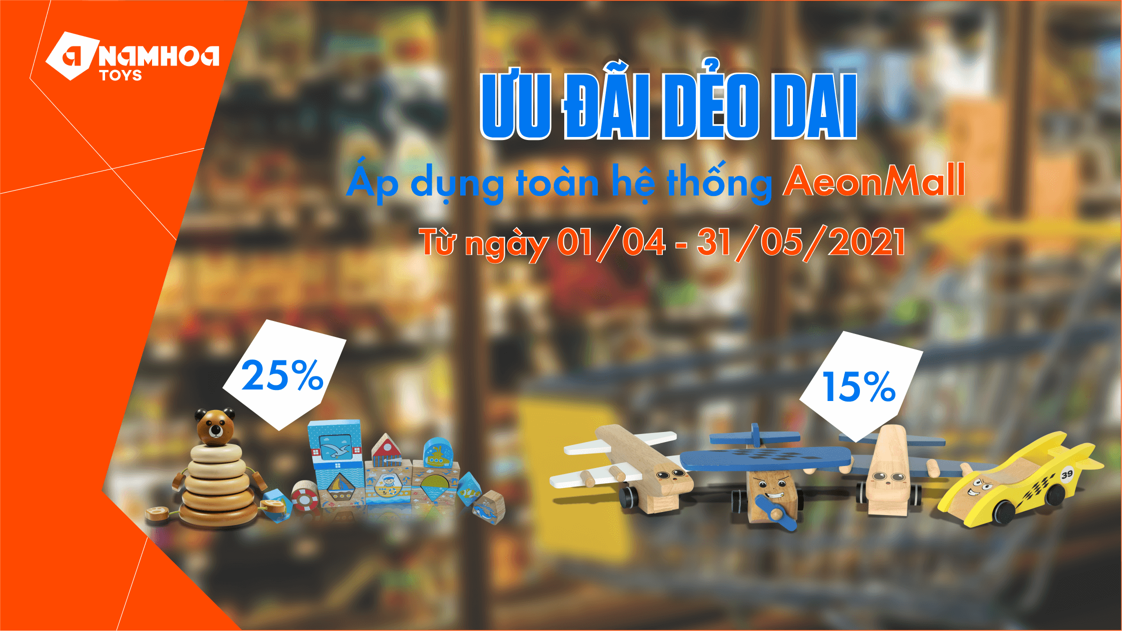 ƯU ĐÃI DẺO DAI - ĐỒ CHƠI GỖ GIẢM ĐẾN 25%