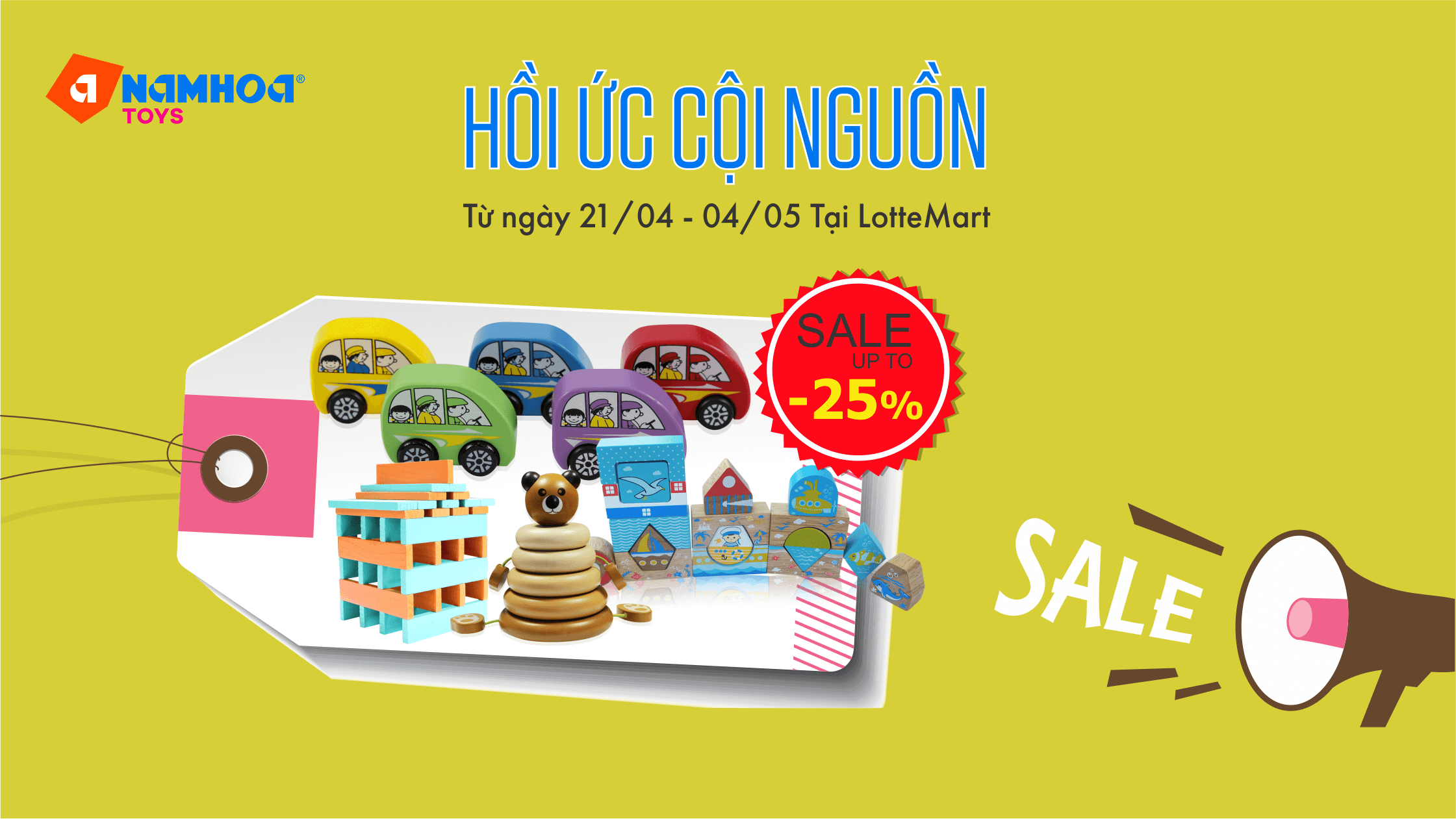 HỒI ỨC CỘI NGUỒN - ĐỒ CHƠI GỖ GIẢM ĐẾN 25%